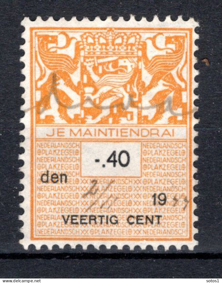 NEDERLAND Fiscale Zegel 40c 1944 - Revenue Stamps
