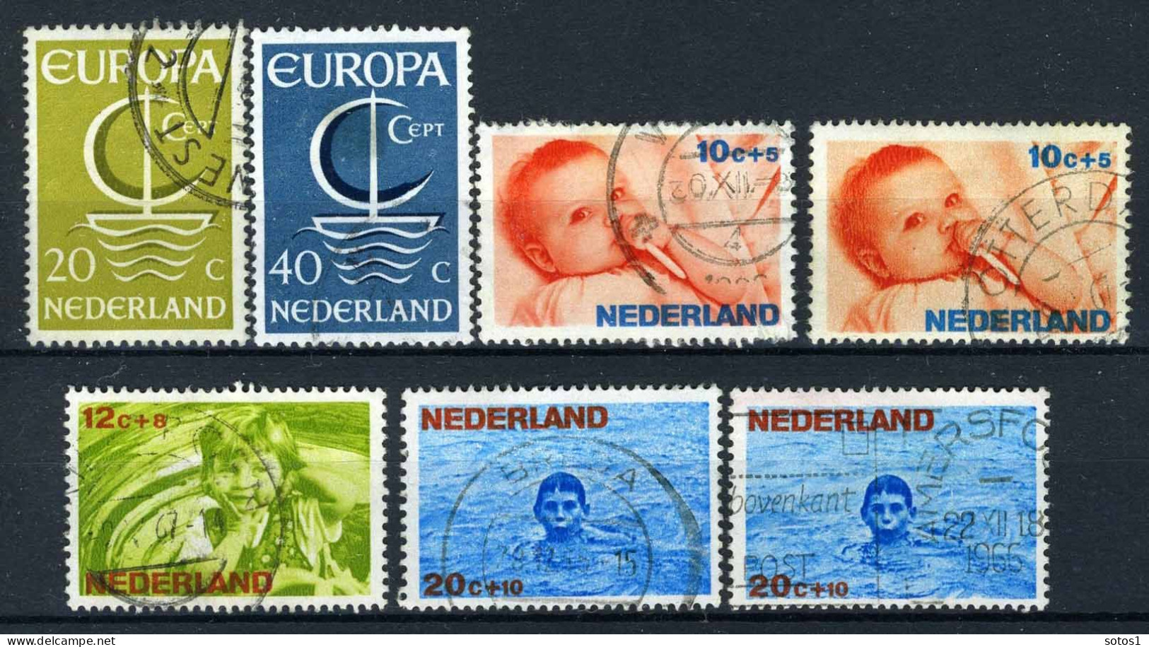 NEDERLAND Jaar 1966 Gestempeld (868-872) -2 - Used Stamps