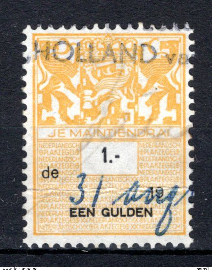 NEDERLAND Fiscale Zegel 1 Gulden - Steuermarken