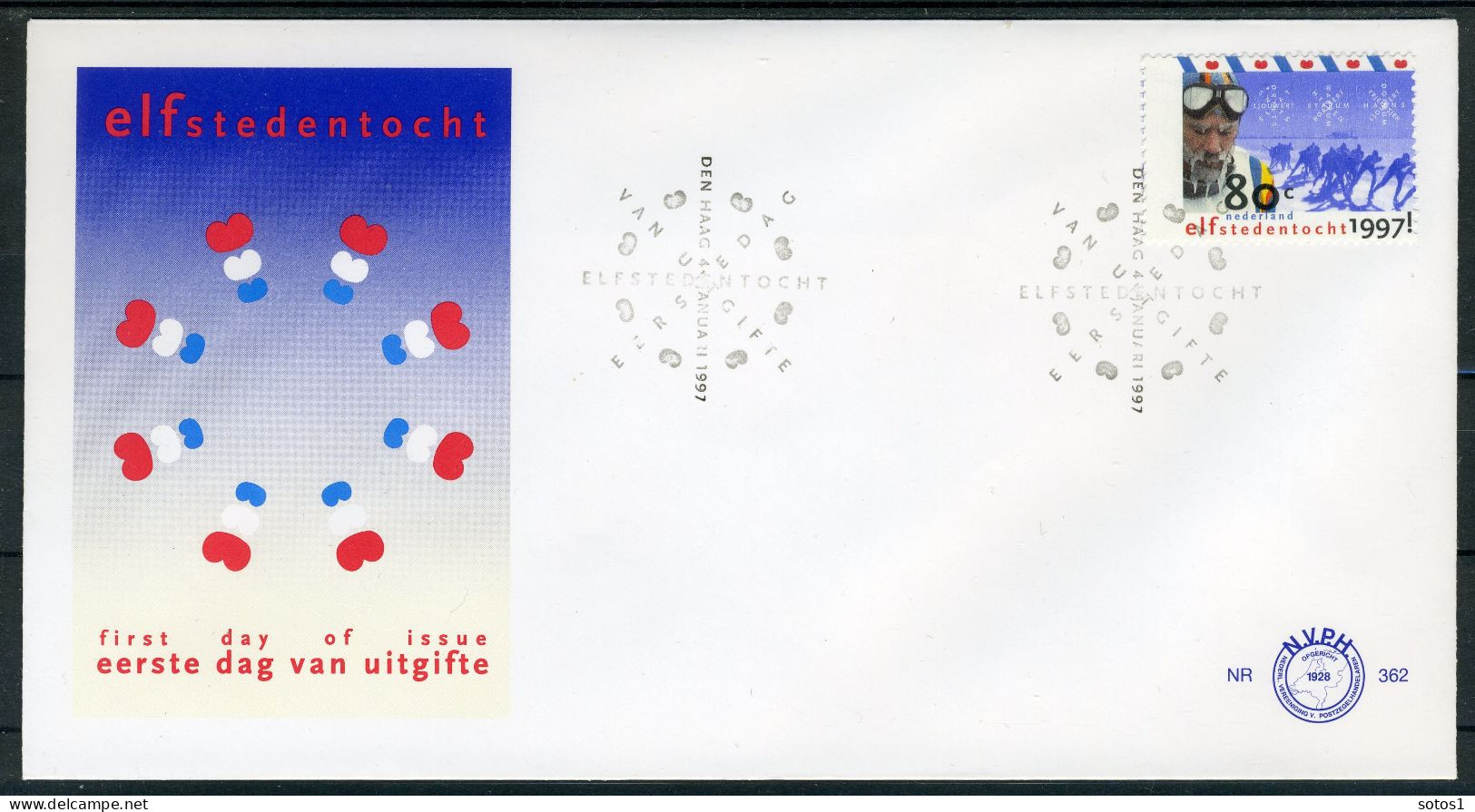 NEDERLAND E362 FDC 1997 - Elfstedentocht - FDC