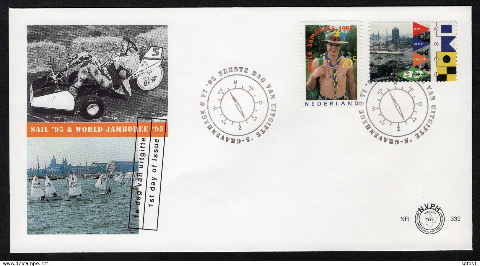 NEDERLAND E339 FDC 1995 - Gecombineerde Uitgifte - FDC