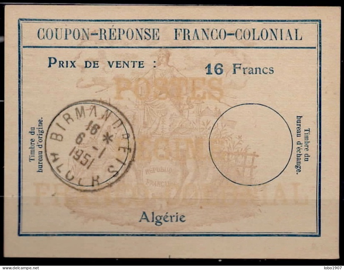 ALGERIE ALGERIA 1931- ca 1990 Collection 20 International and National Reply Coupon Reponse Antwortschein IRC IAS