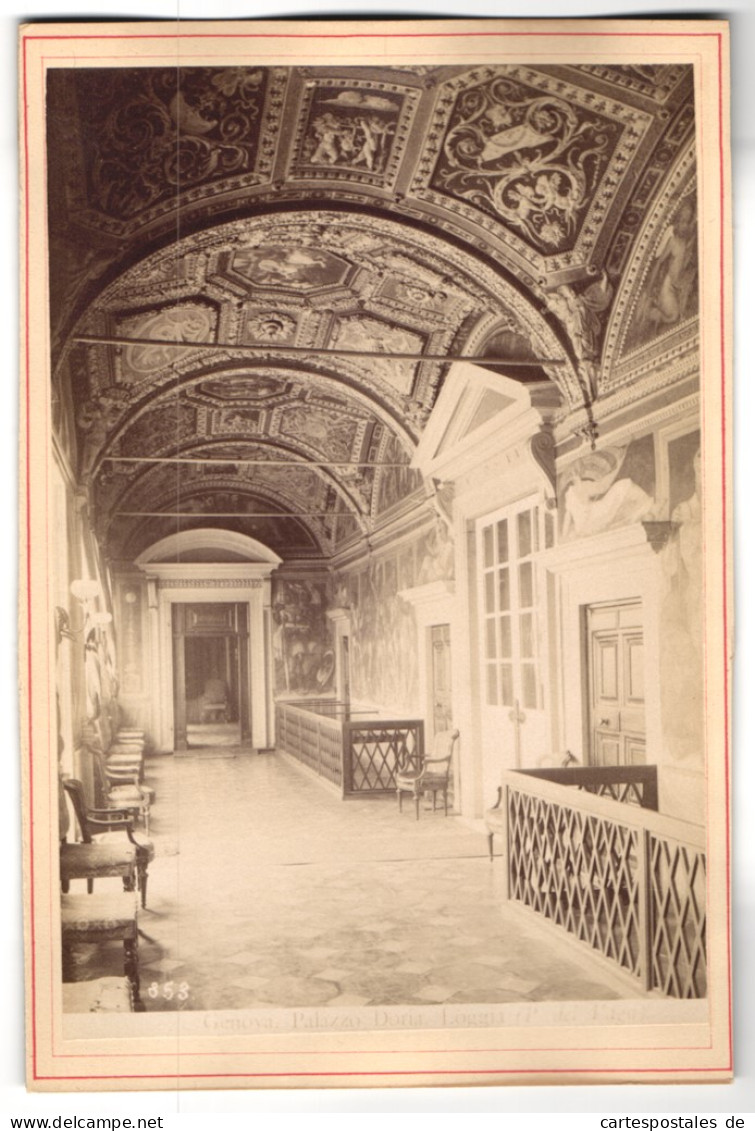 Foto Unbekannter Fotograf, Ansicht Genova - Genua, Palazzo Doria Loggia  - Places