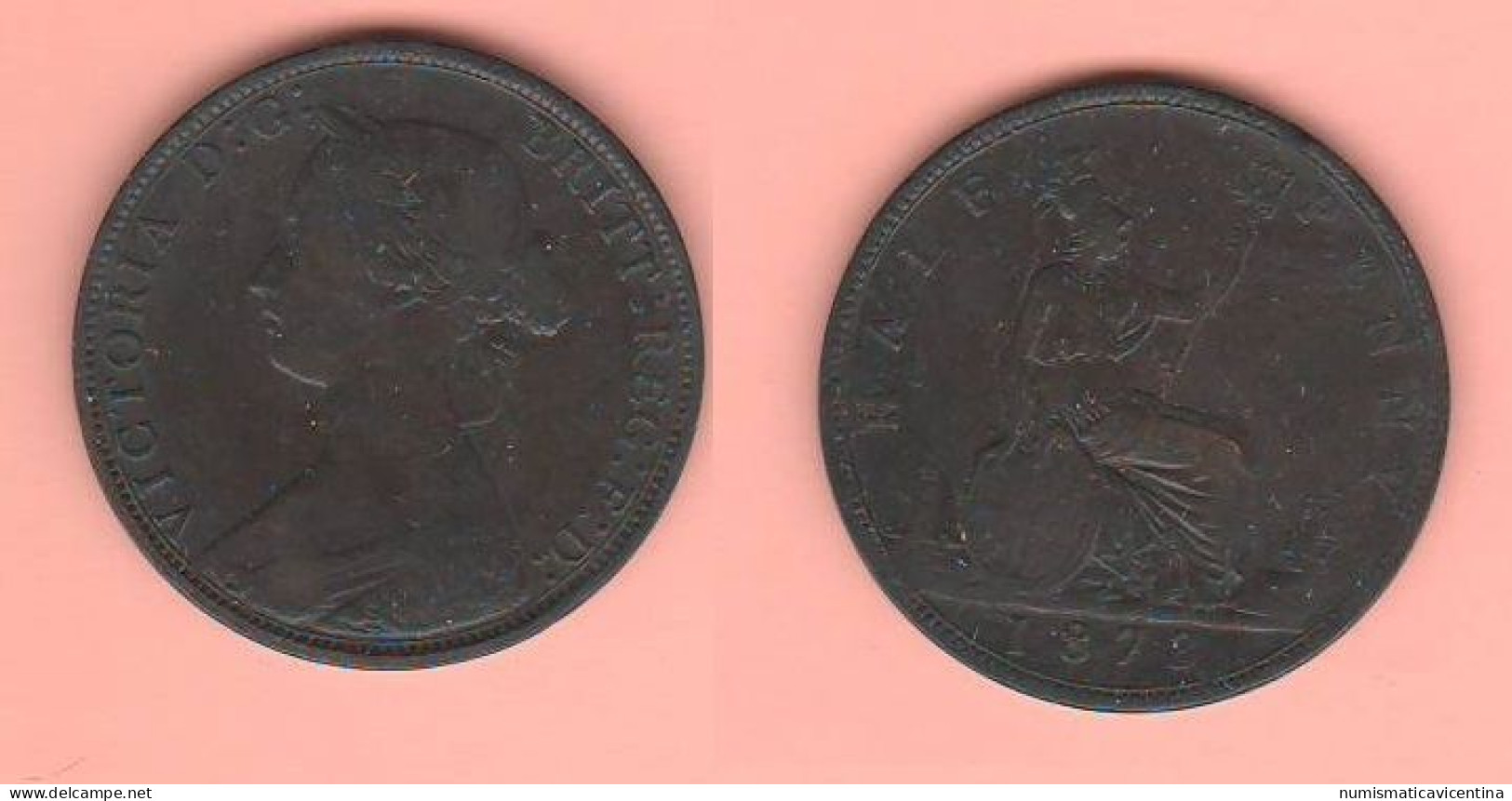 Great Britain Half Penny 1873 Bronze K 748.2 Angleterre Inghilterra Victoria Queen - B. 1/2 Penny