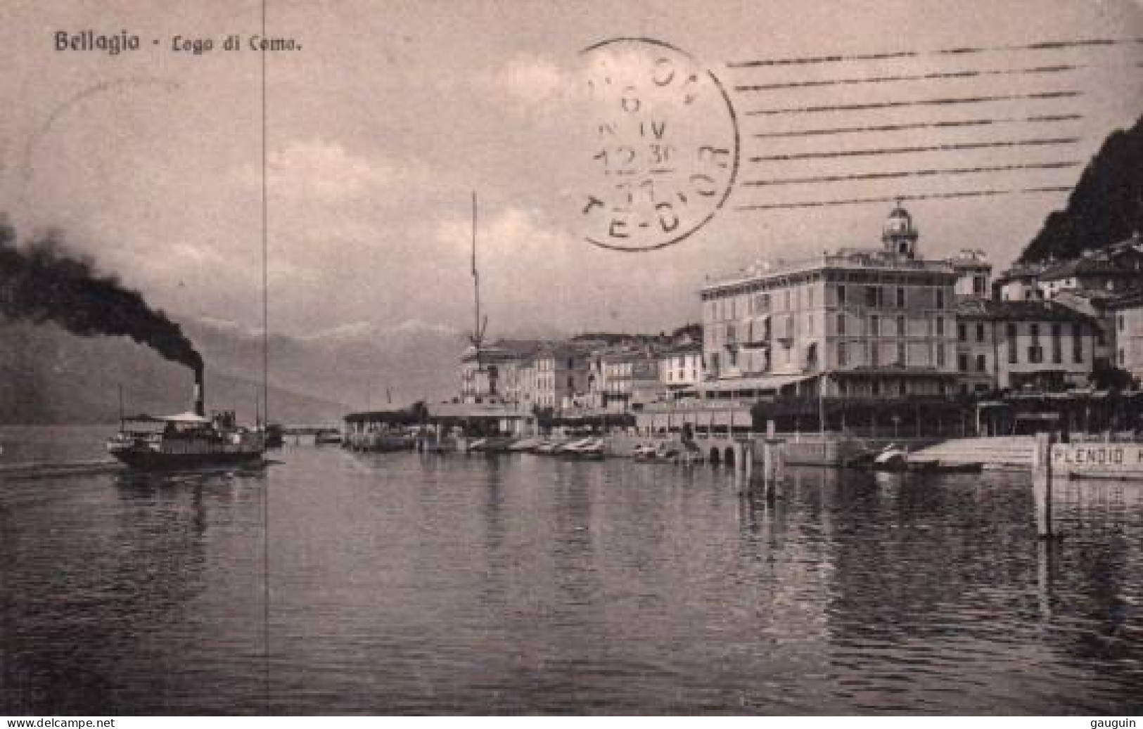 CPA - LAGO Di COMO - BELLAGIO - Panorama Embarcadère ... LOT 2 CP / Edition Brunner Co. - Como