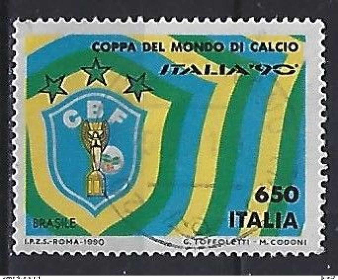Italy 1990  Fussball-Weltmeisterschaft  (o) Mi.2117 - 1981-90: Oblitérés