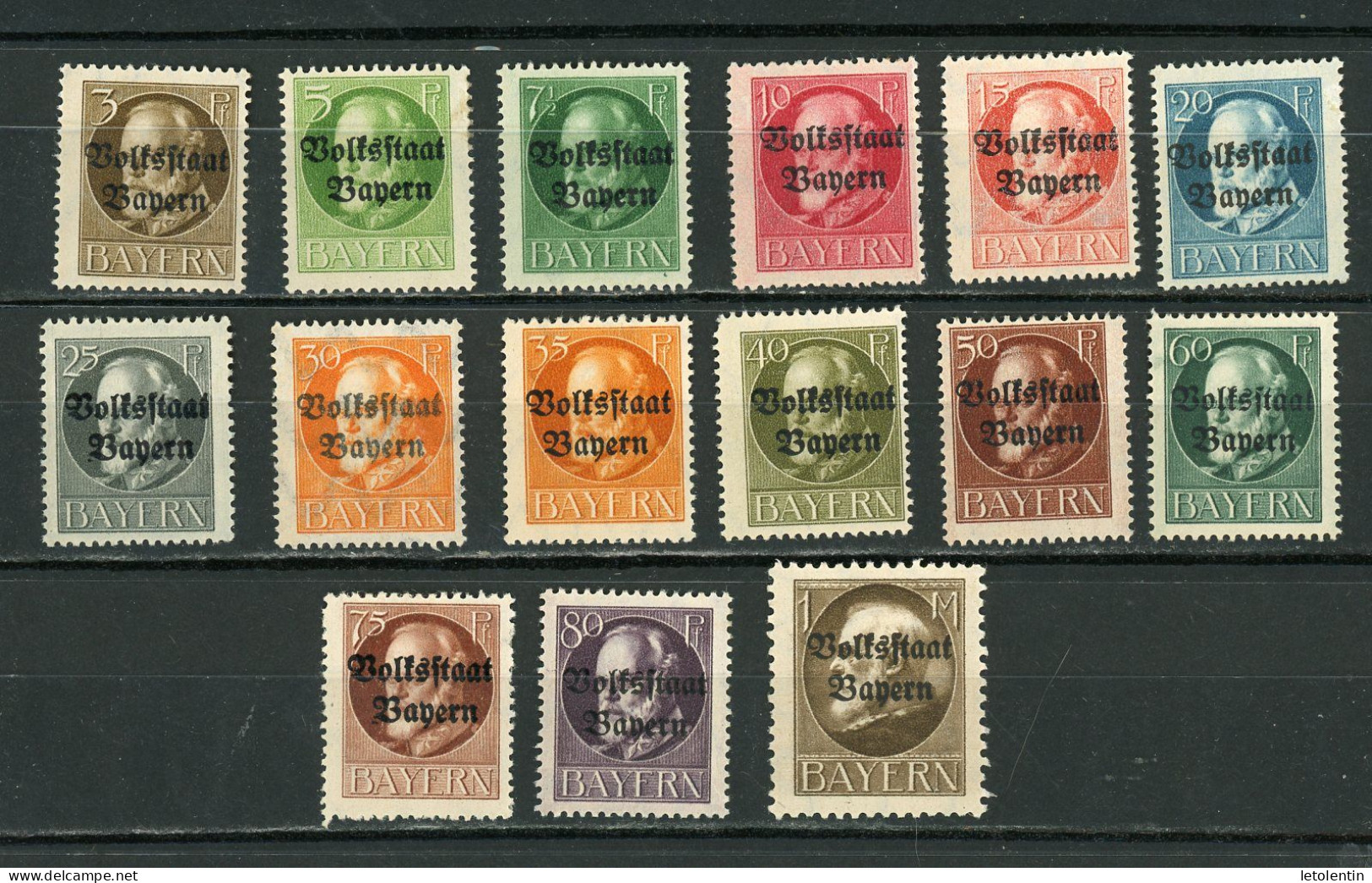 ALLEMAGNE - BAVIERE   N° Yvert 116/130*   ! - Mint