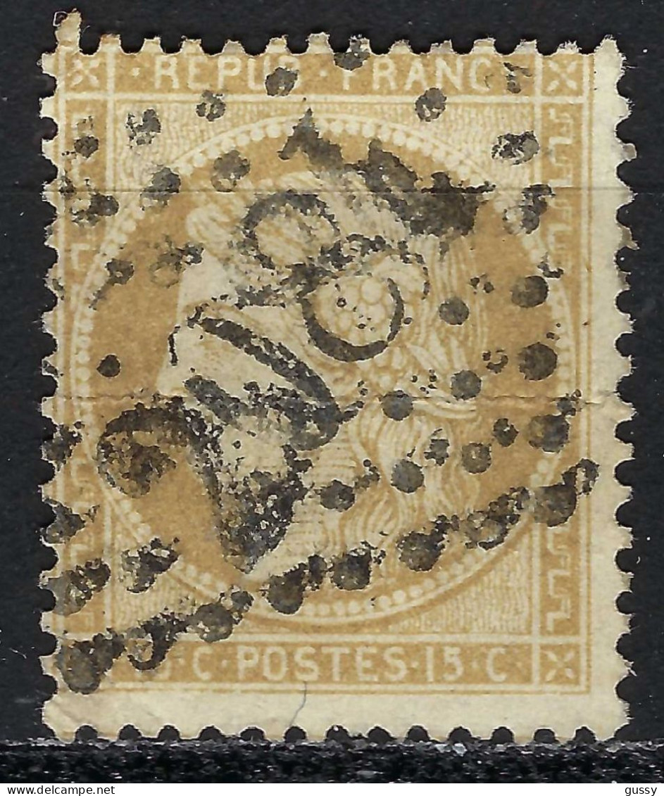 FRANCE Classique, B Obl. GC Des Villes Sur TP Isolés: GC 2084 (Lorient,1) Sur Y&T 59 Déf. - 1871-1875 Ceres