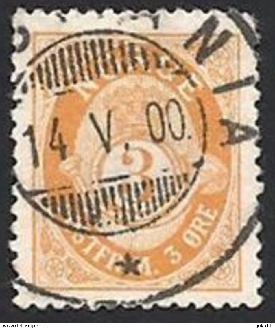 Norwegen, 1893, Mi.-Nr. 54A, Gestempelt - Used Stamps