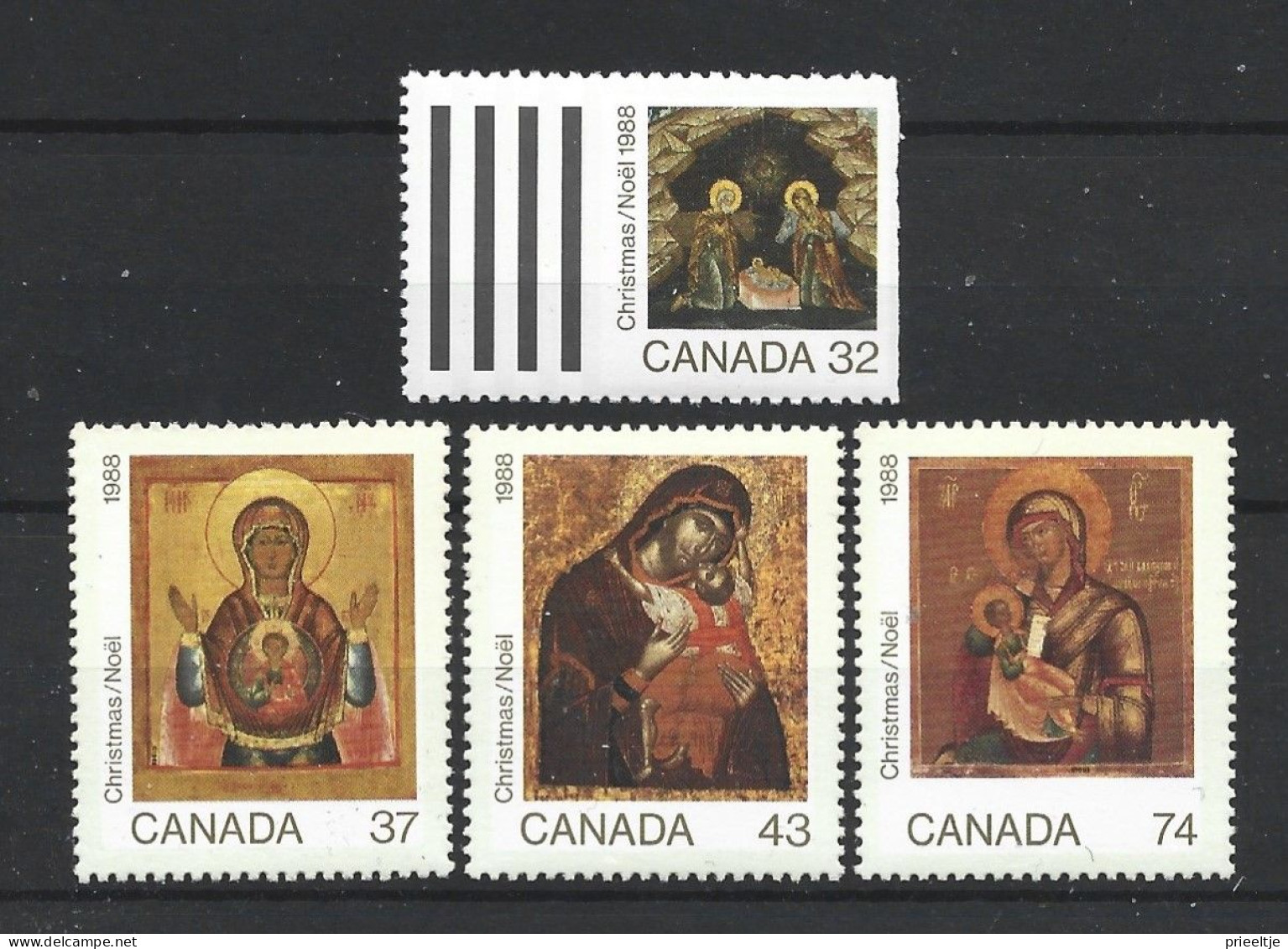 Canada 1988 Christmas Y.T. 1071/1074 ** - Unused Stamps