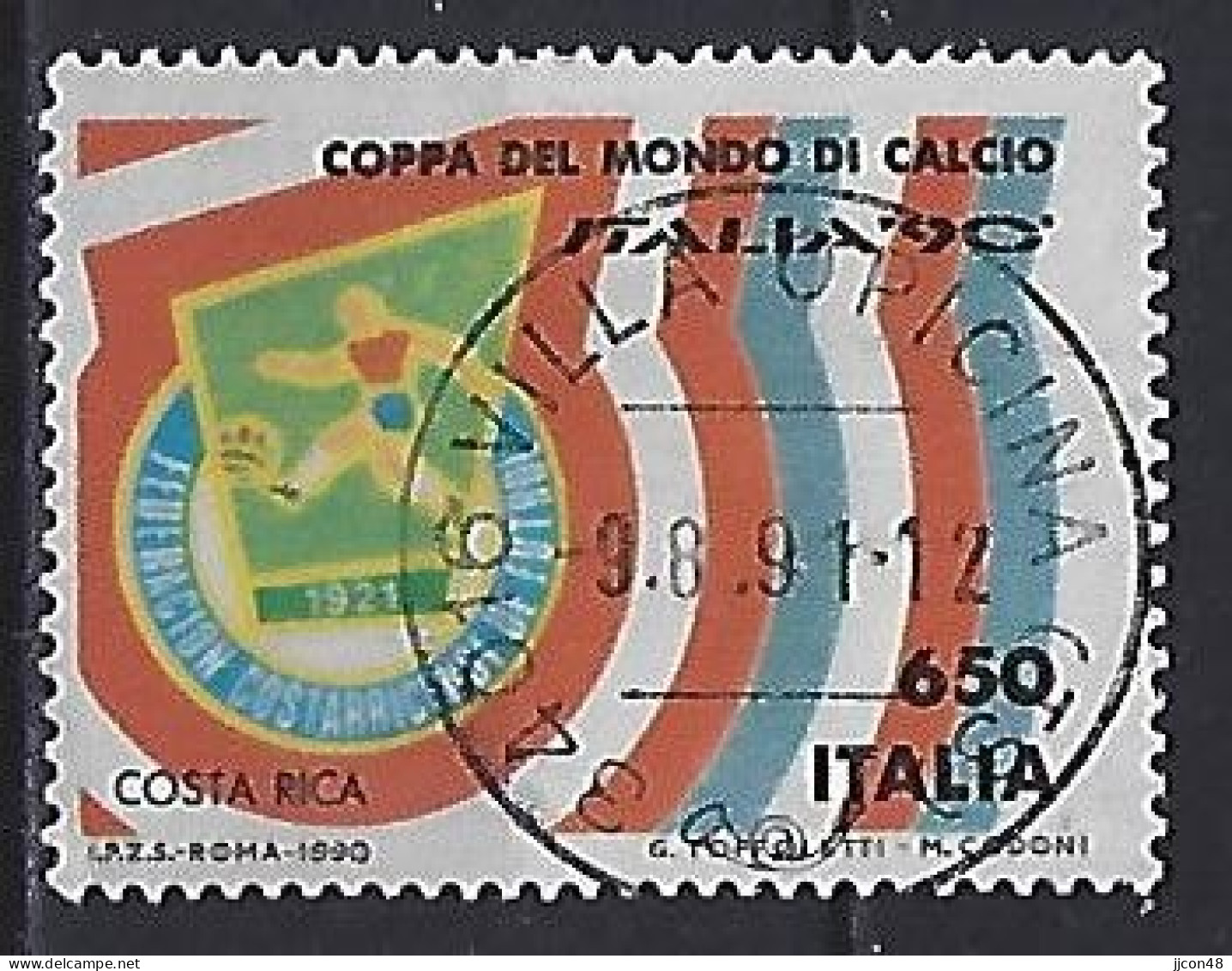 Italy 1990  Fussball-Weltmeisterschaft  (o) Mi.2118 - 1981-90: Oblitérés