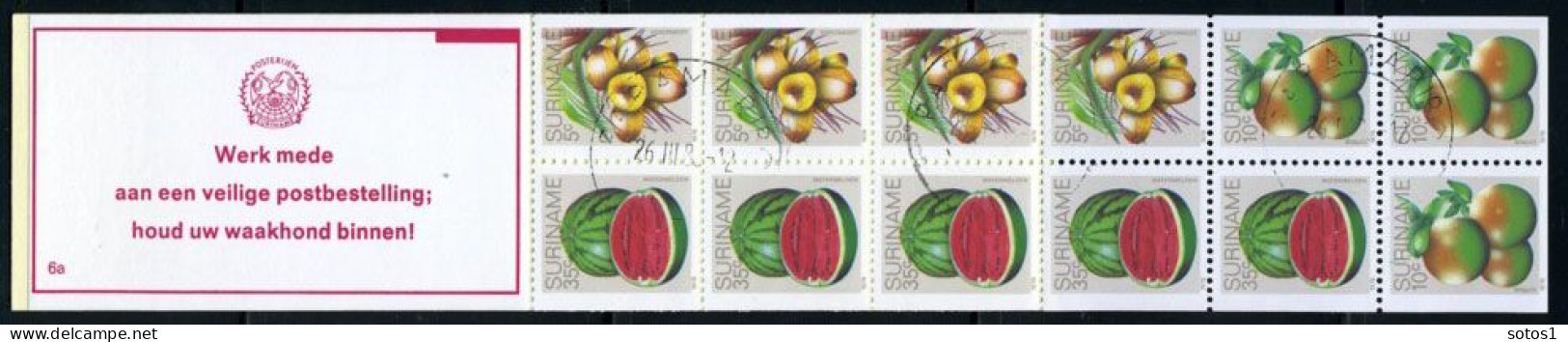 SURINAME PB6ap Gestempeld 1980 - Postzegelboekje - Suriname