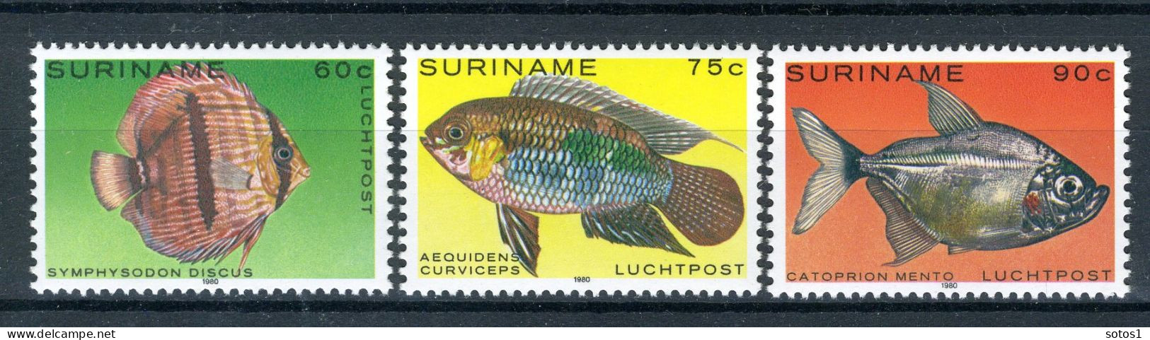 SURINAME 915/917 MNH 1980 - Tropische Vissen. -1 - Suriname