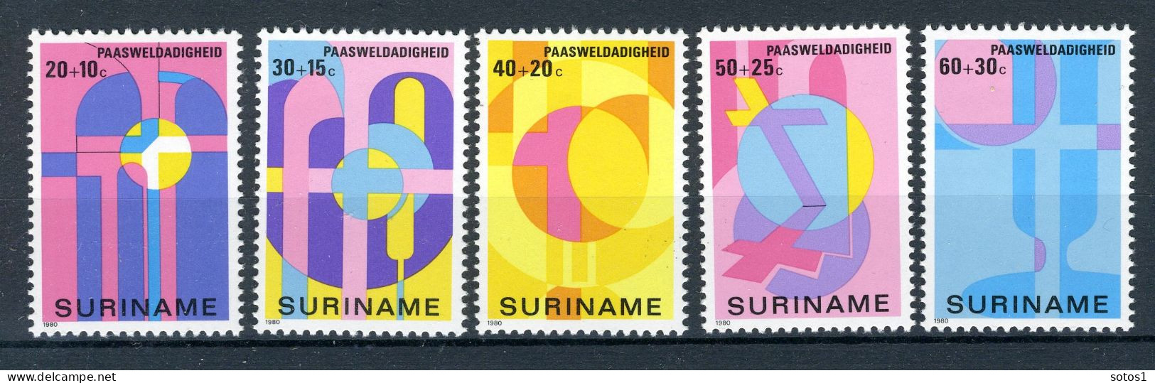 SURINAME 896/900 MNH 1980 - Symbolische Voorstellingen. - Surinam