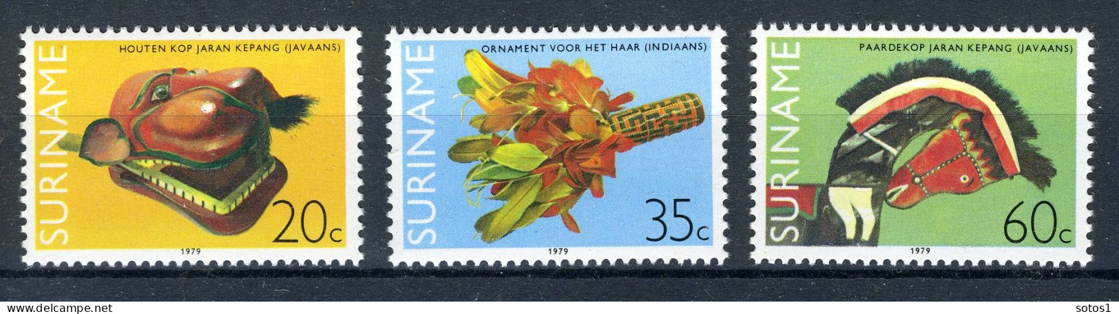 SURINAME 877/879 MNH 1979 - Surinaamse Kunstvoorwerpen. - Suriname