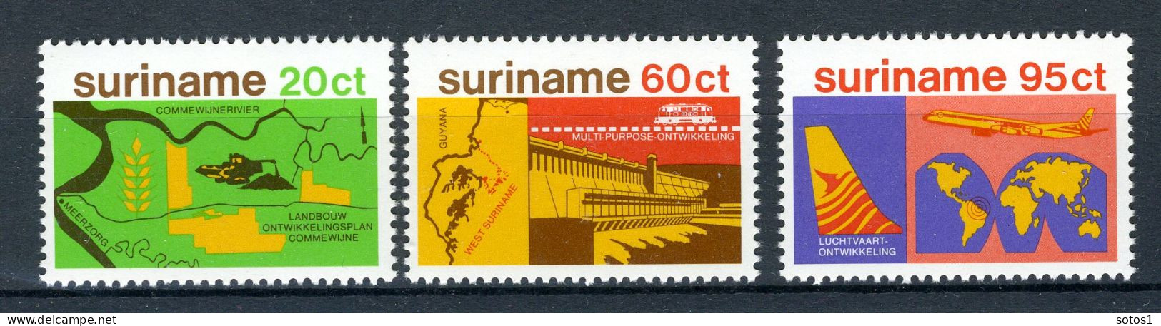 SURINAME 835/837 MNH 1978 - Stimulering Economische Ontwikkeling. - Suriname