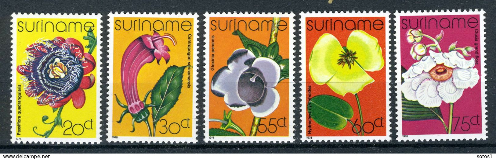 SURINAME 807/811 MNH 1978 - Bloemen. - Suriname