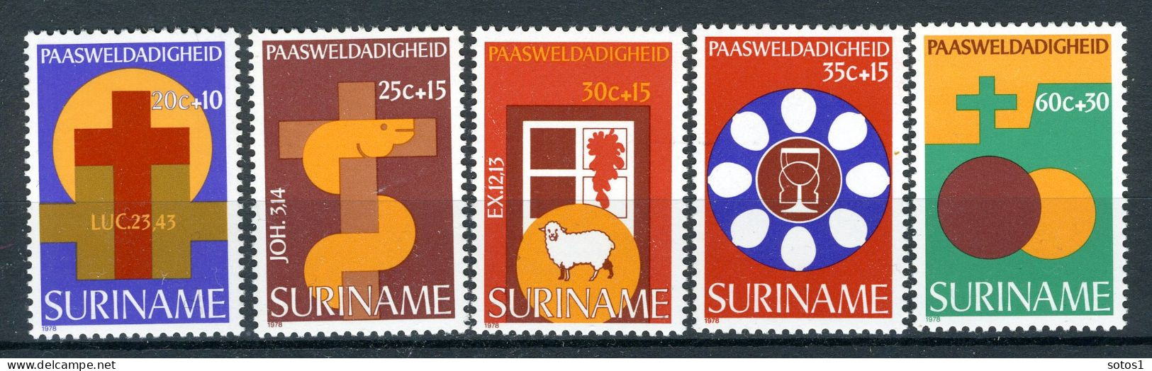 SURINAME 818/822 MNH 1978 - Paasymboliek. - Surinam