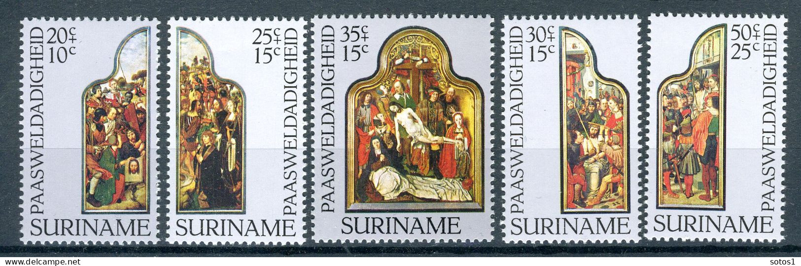 SURINAME 759/763 MNH 1977 - Schilderijen. - Suriname