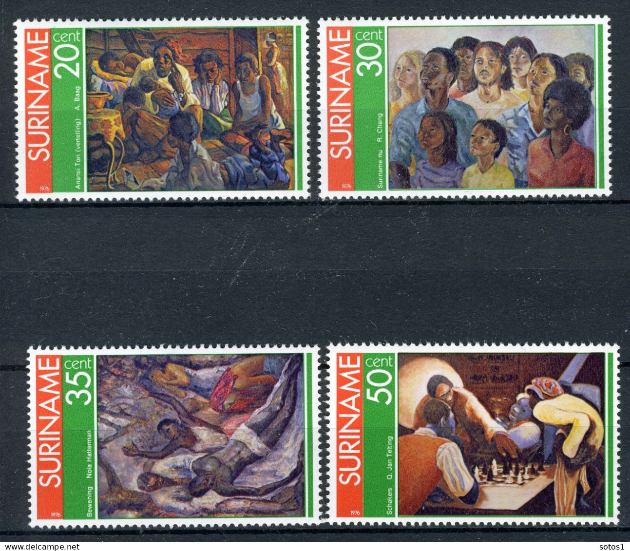 SURINAME 732/735 MNH 1976 - Schilderijen. - Suriname