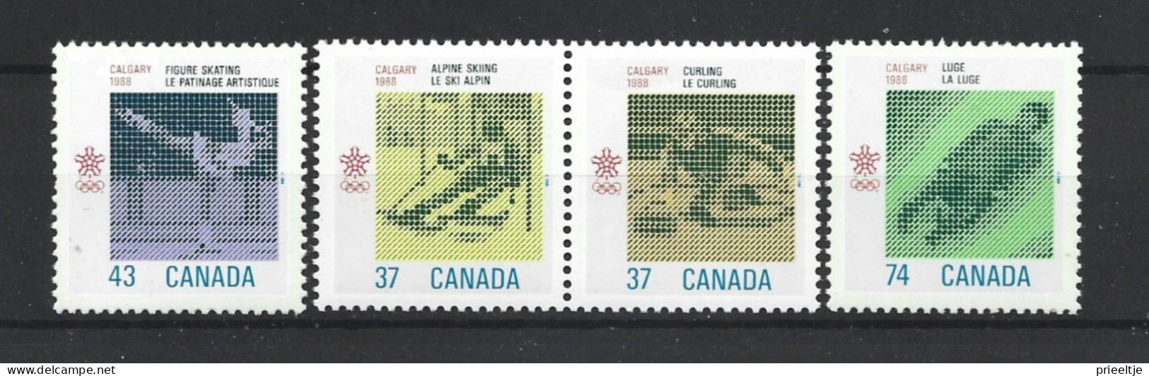 Canada 1988 Ol. Winter Games Calgary Y.T. 1035/1038 ** - Ungebraucht