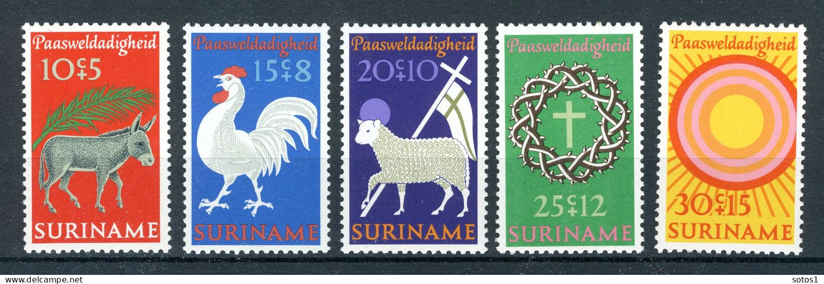 SURINAME 556/560 MH 1971 - Paaszegels. - Surinam ... - 1975