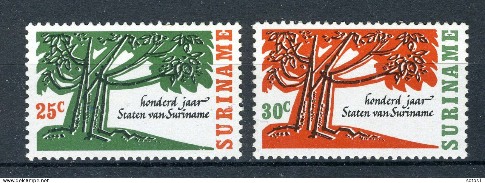SURINAME 458/459 MNH 1966 - 100 Jaar Staten Van Suriname. - Suriname ... - 1975