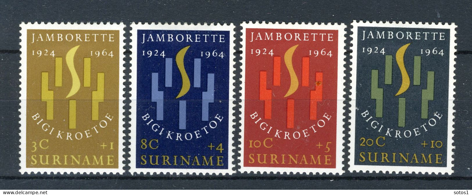 SURINAME 410/413 MH 1964 - Jamborette. - Surinam ... - 1975