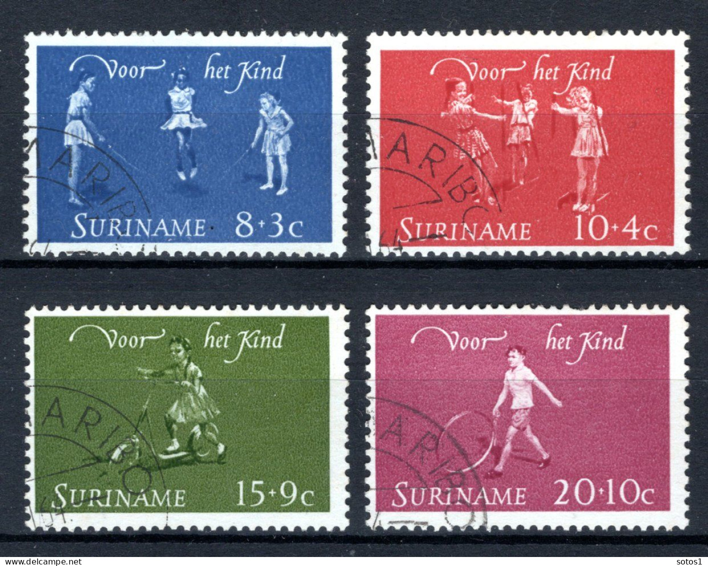 SURINAME 414/417° Gestempeld 1964 - Kinderzegels - Surinam ... - 1975