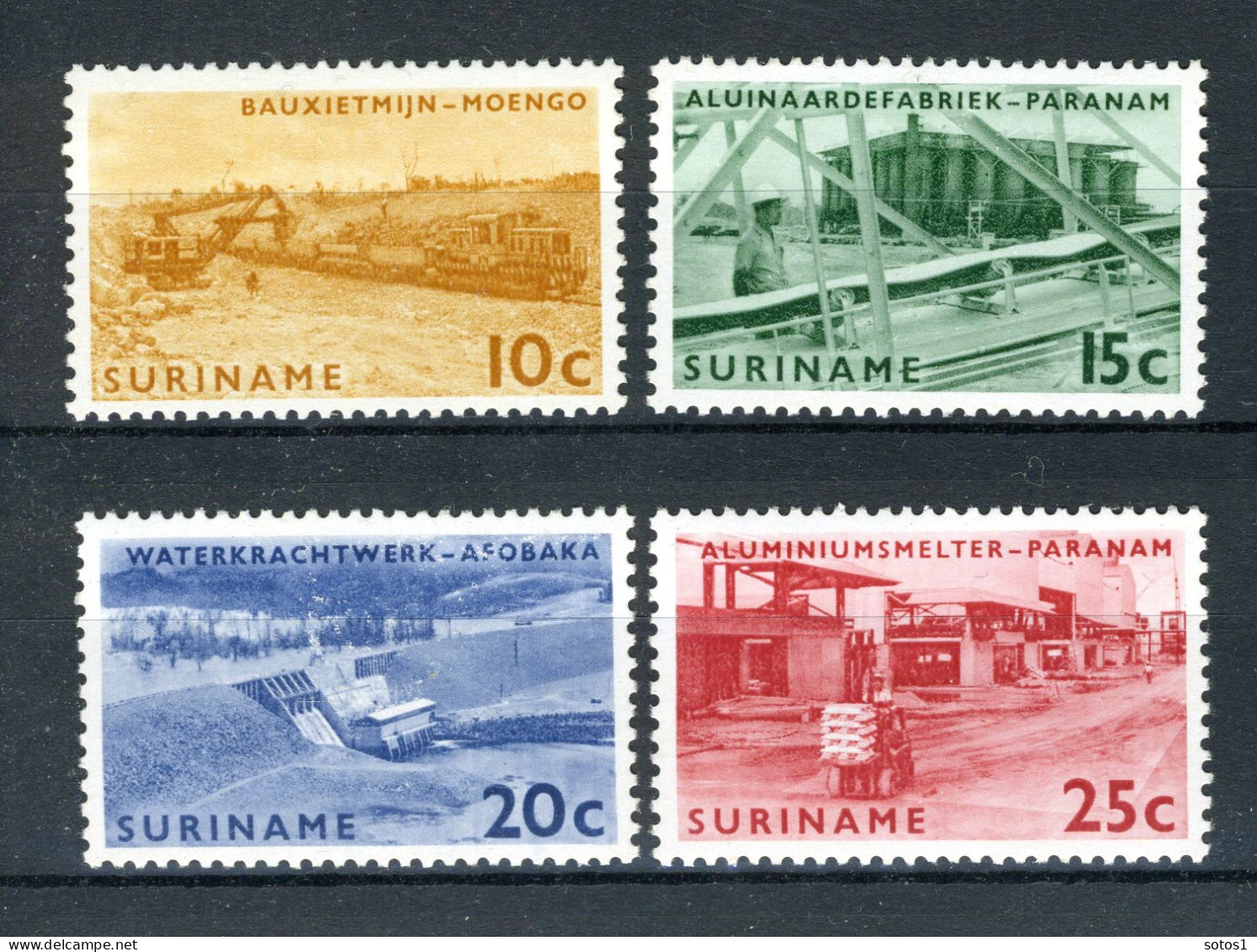 SURINAME 427/430 MNH 1965 - Brokopondo Waterkrachtcentrale. - Surinam ... - 1975