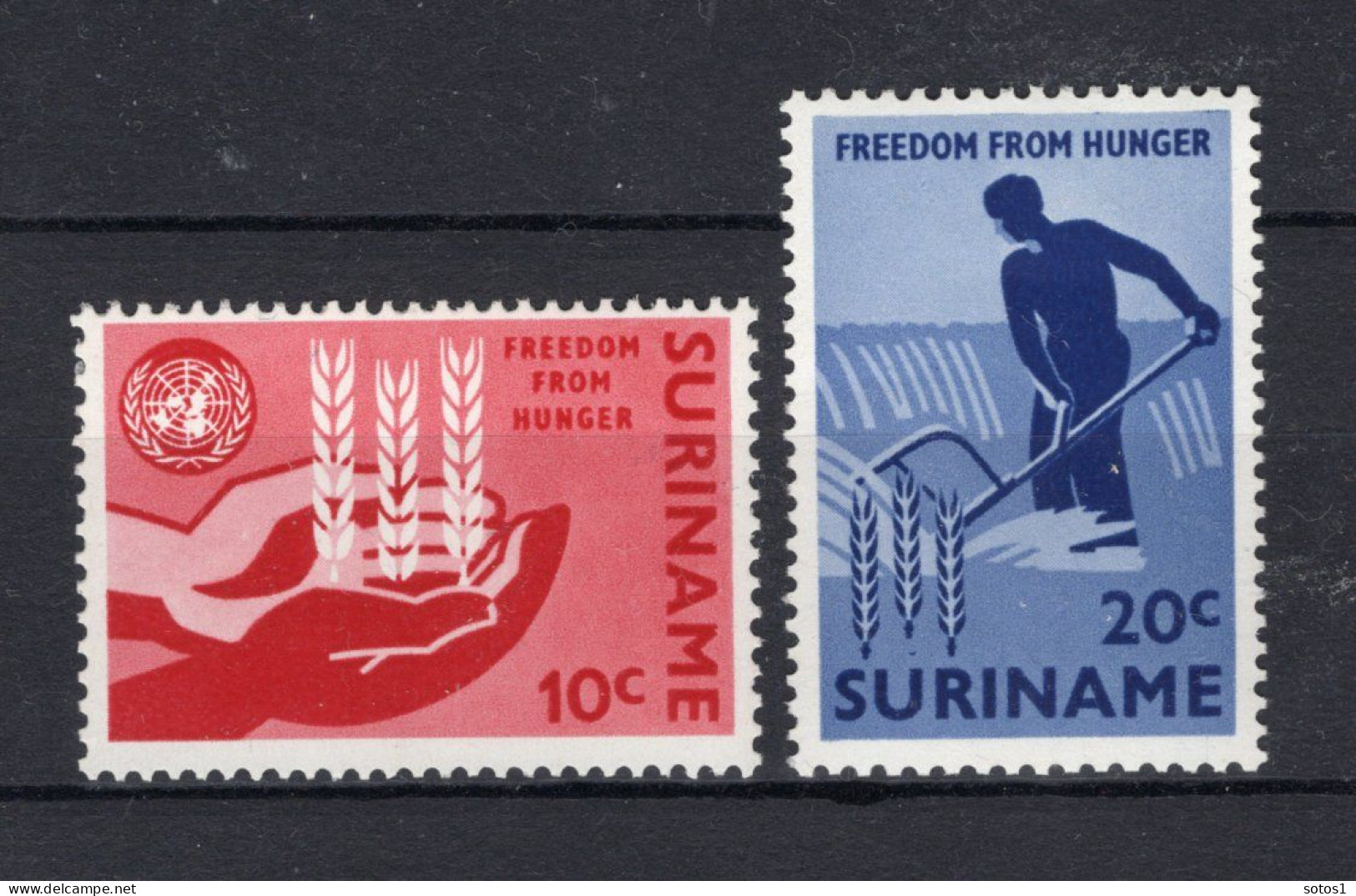 SURINAME 394/395 MNH 1963 - Suriname ... - 1975