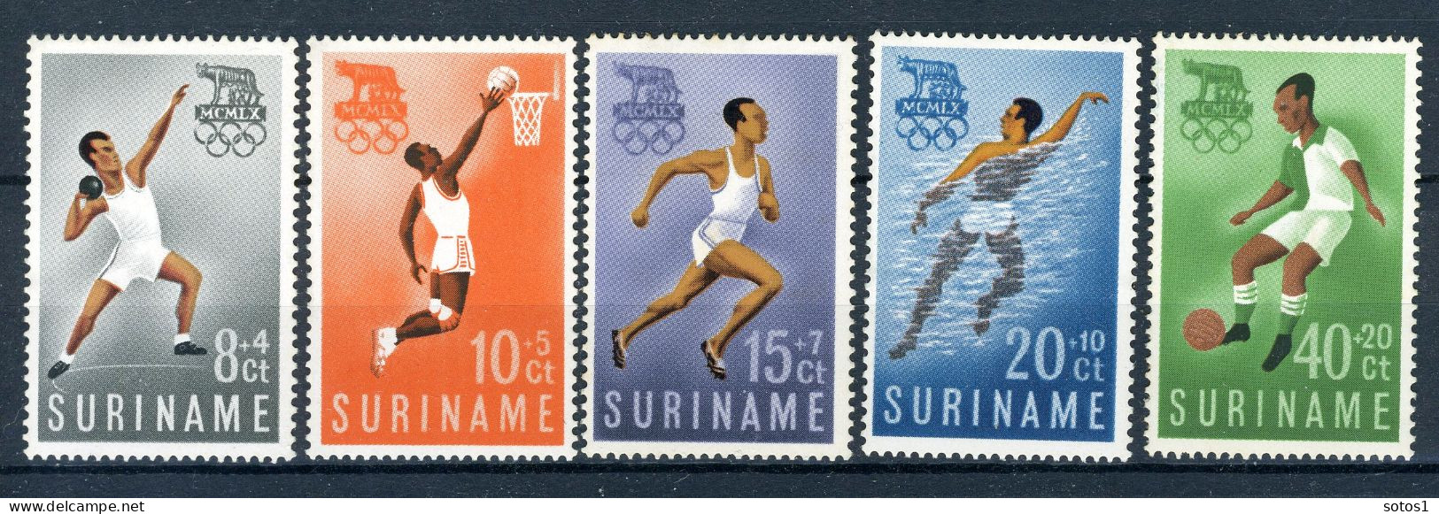 SURINAME 349/353 MH 1960 - Olympische Spelen Rome. - Suriname ... - 1975