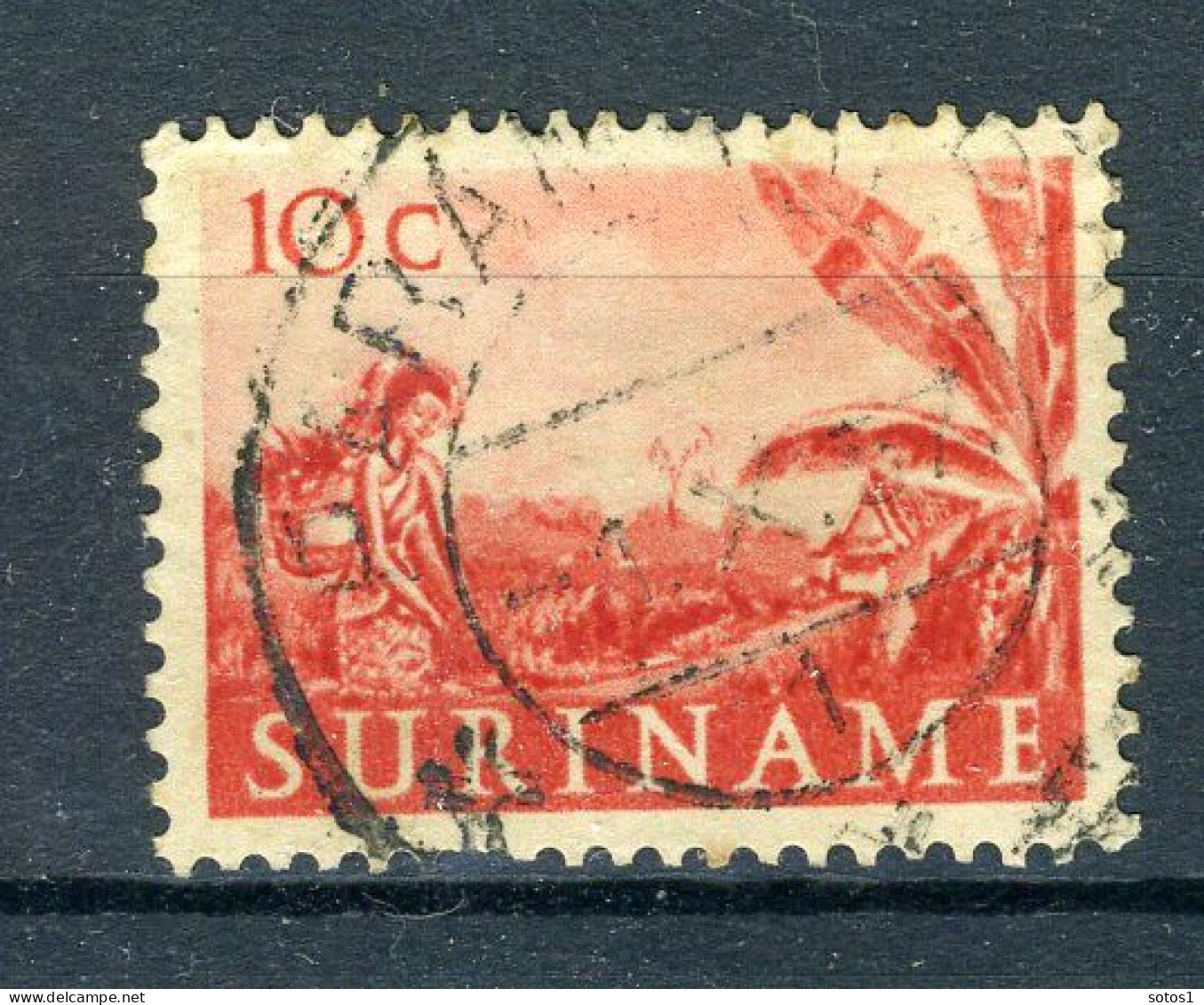 SURINAME 302 Gestempeld 1953-1954 - Inheemse Voorstellingen. - Suriname ... - 1975