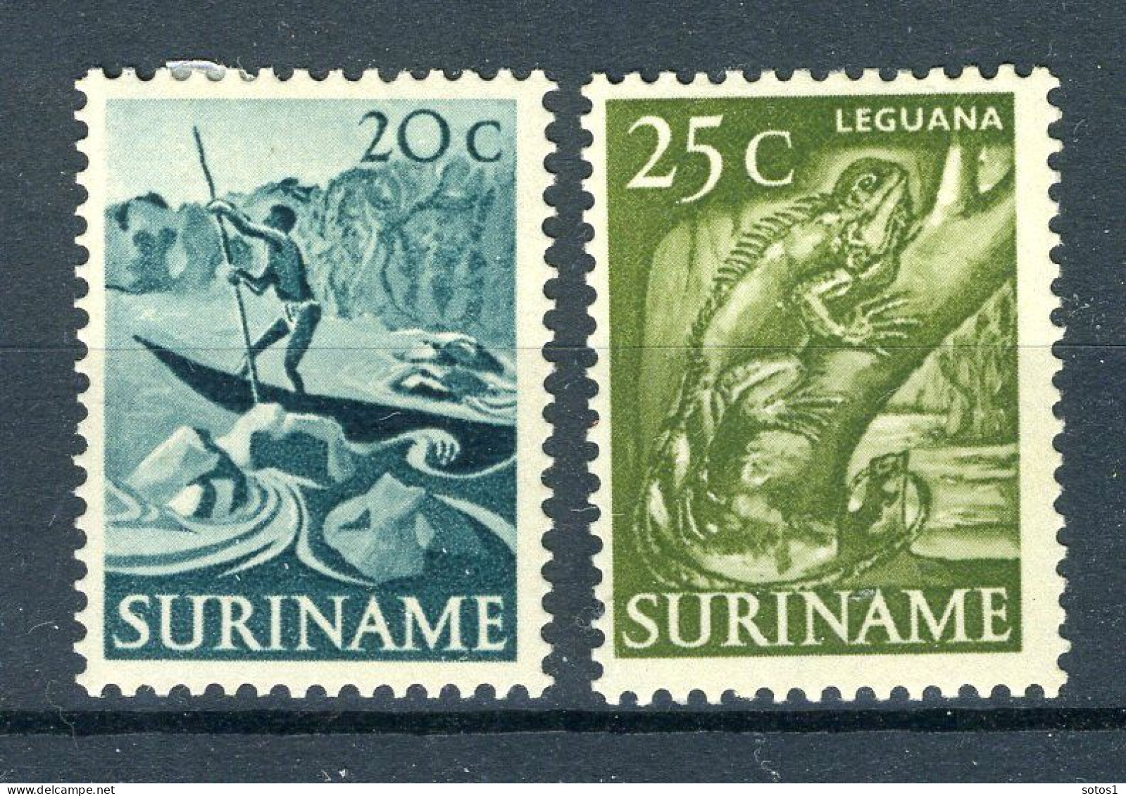 SURINAME 306/307 MH 1953-1954 - Inheemse Voorstellingen. - Surinam ... - 1975