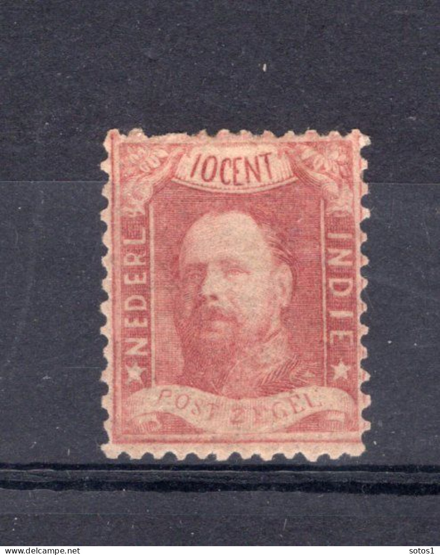 NL. INDIE 2 MH 1868 - Koning Willem III MET CERTIFICAAT - Nederlands-Indië