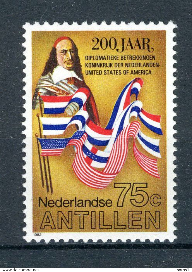 NL. ANTILLEN 714 MNH 1982 - 200 Jaar Betrekkingen Nederland-U.S.A. - Curacao, Netherlands Antilles, Aruba