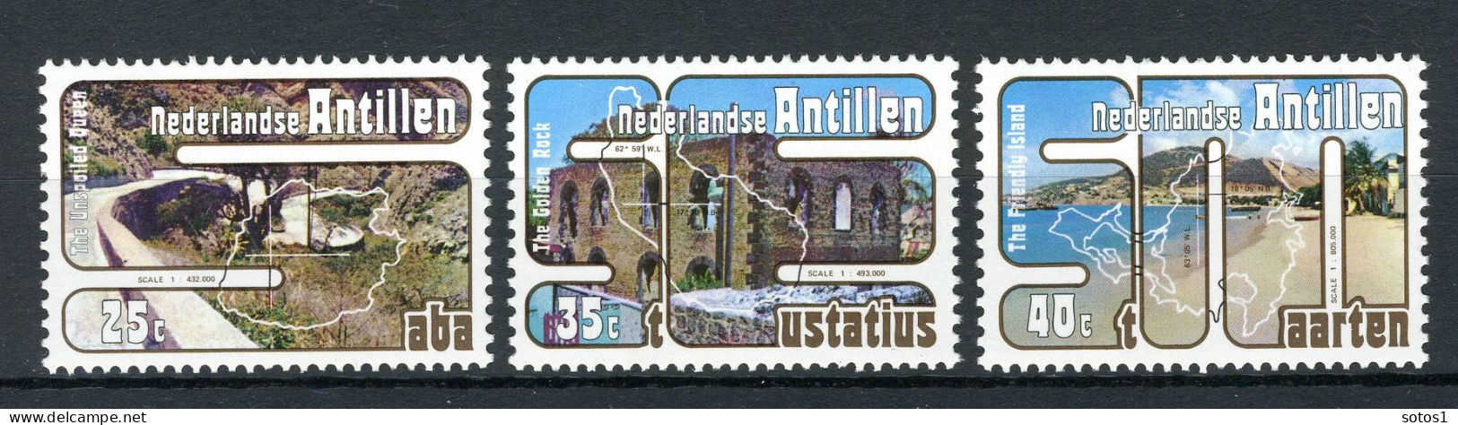 NL. ANTILLEN 556/558 MNH 1977 - Toerisme, Bovenwindse Eilanden. - Curacao, Netherlands Antilles, Aruba