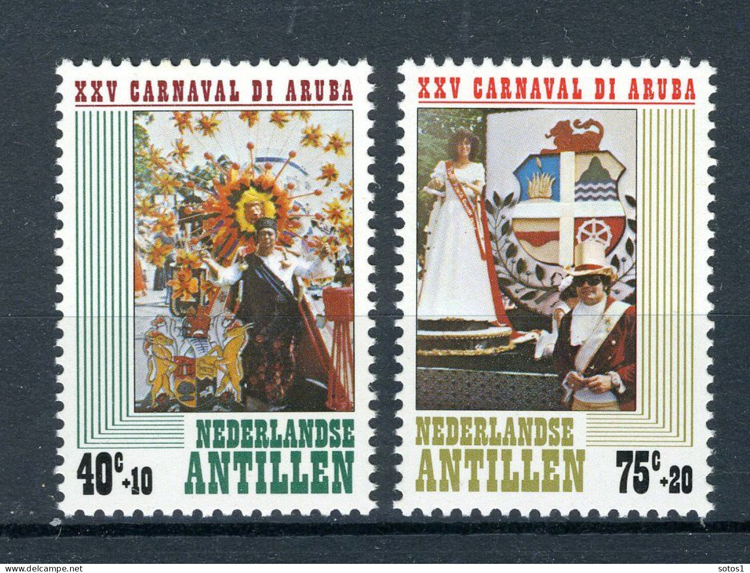 NL. ANTILLEN 616/617 MNH 1979 - 25 Jaar Stichting Arubaanse Carnaval. - Curacao, Netherlands Antilles, Aruba