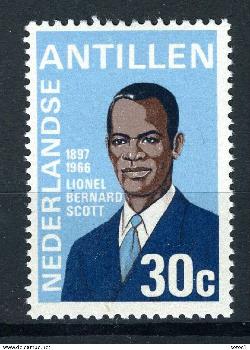 NL. ANTILLEN 485 MNH 1974 - Lionel Bernhard Scott, Politicus. (2 Stuks) - Curaçao, Antilles Neérlandaises, Aruba