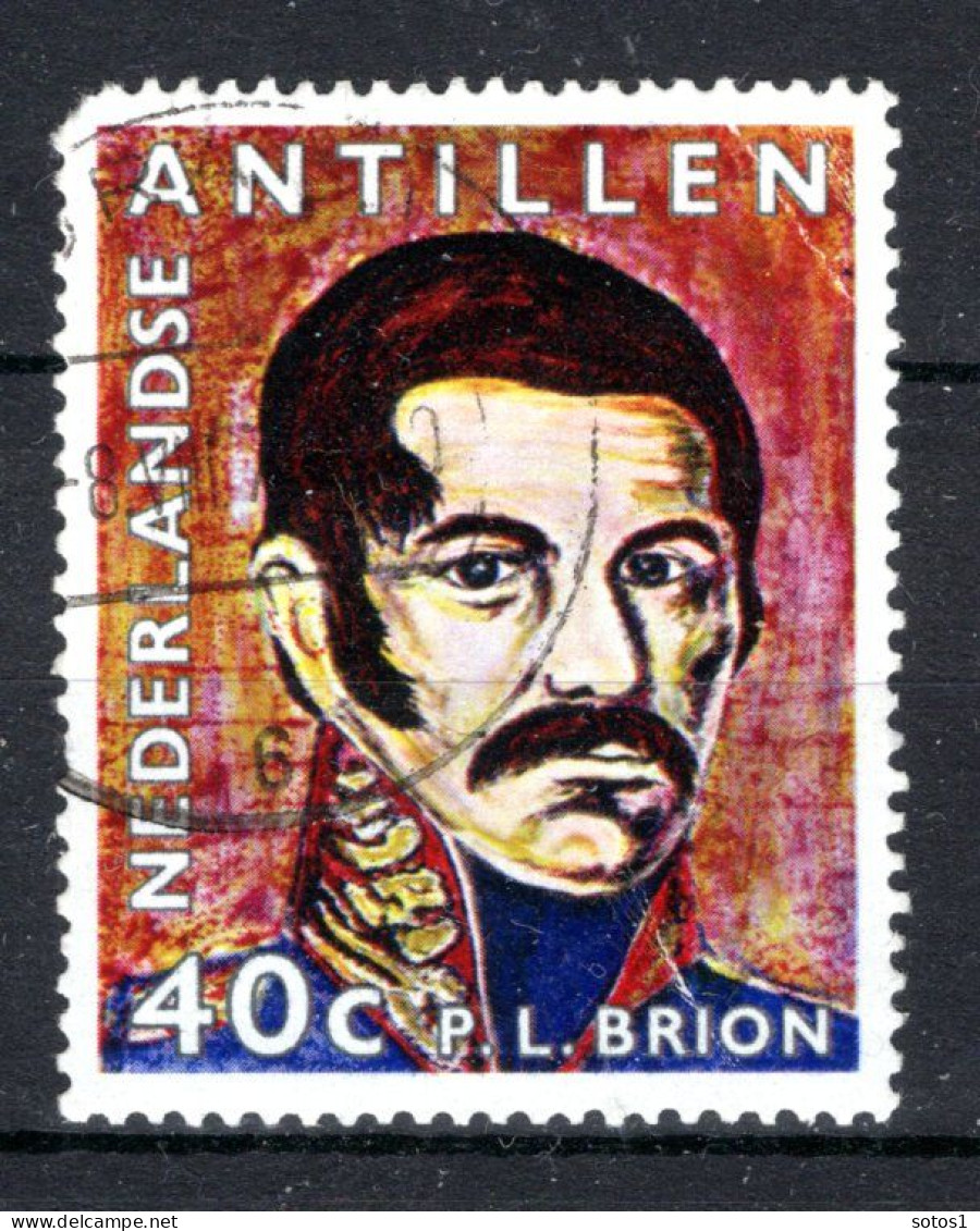 NL. ANTILLEN 441° Gestempeld 1971  - 150e Verjaardag Pedro Luis Brion - Curaçao, Antilles Neérlandaises, Aruba