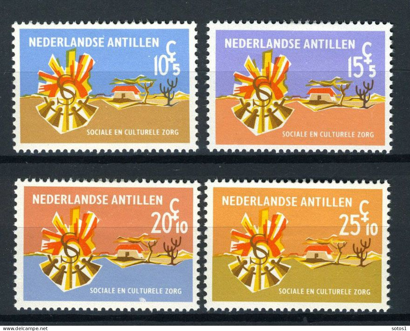 NL. ANTILLEN 396/399 MH 1968 - Zomerzegels. - Niederländische Antillen, Curaçao, Aruba