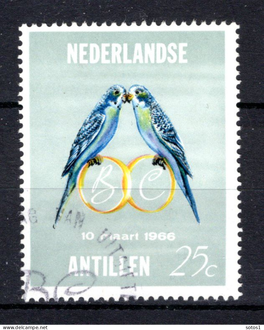 NL. ANTILLEN 370° Gestempeld 1966 - Huwelijk Prinses Beatrix En Claus - Niederländische Antillen, Curaçao, Aruba