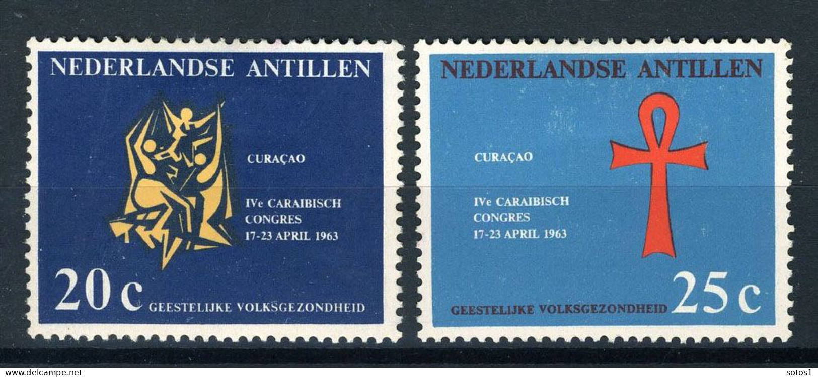 NL. ANTILLEN 334/335 MH 1963 - Geestelijke Volksgezondheid. - Curaçao, Antilles Neérlandaises, Aruba