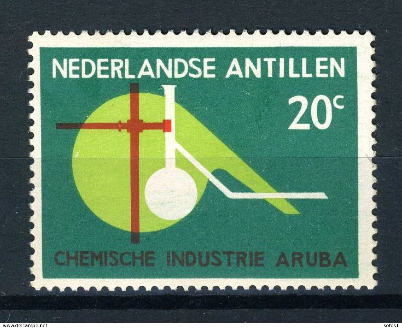 NL. ANTILLEN 344 MH 1963 - Chemische Industrie. - Curaçao, Antilles Neérlandaises, Aruba