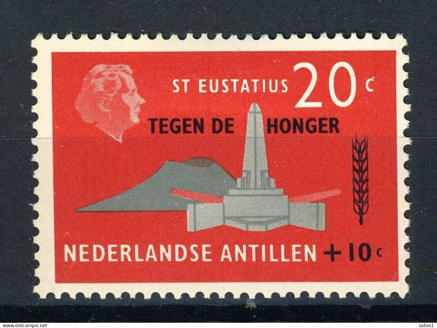 NL. ANTILLEN 333 MH 1963 - Anti-hongerzegel. - Curaçao, Antilles Neérlandaises, Aruba
