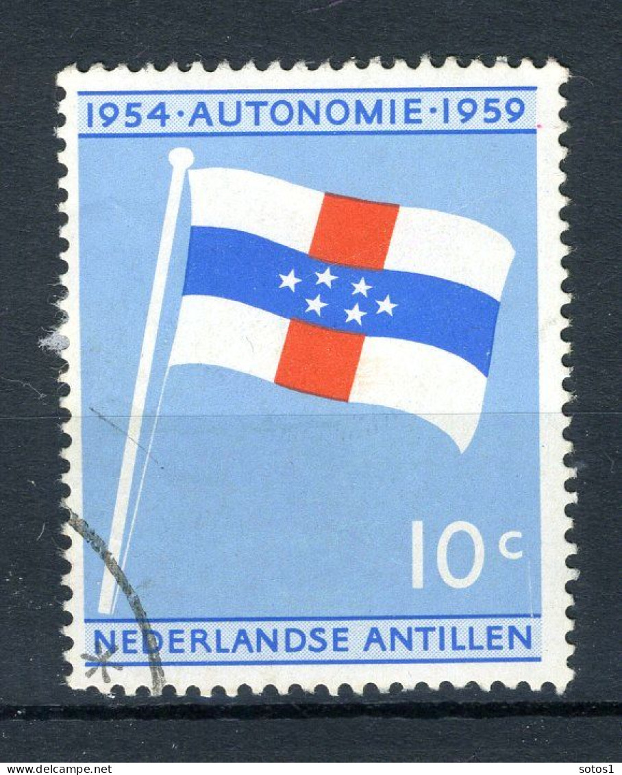 NL. ANTILLEN 304 Gestempeld 1959 - 5 Jaar Statuut Voor Het Koninkrijk. - Curaçao, Antilles Neérlandaises, Aruba