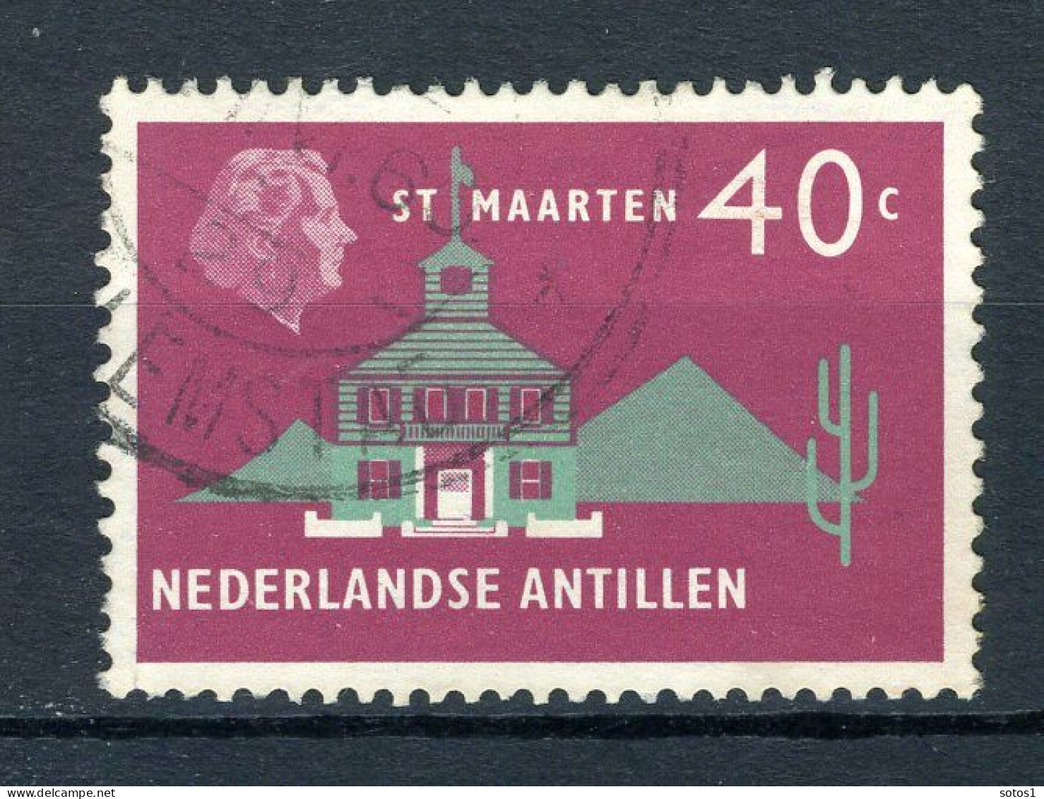 NL. ANTILLEN 285 Gestempeld 1958-1959 - Koningin Juliana  - Curaçao, Antilles Neérlandaises, Aruba