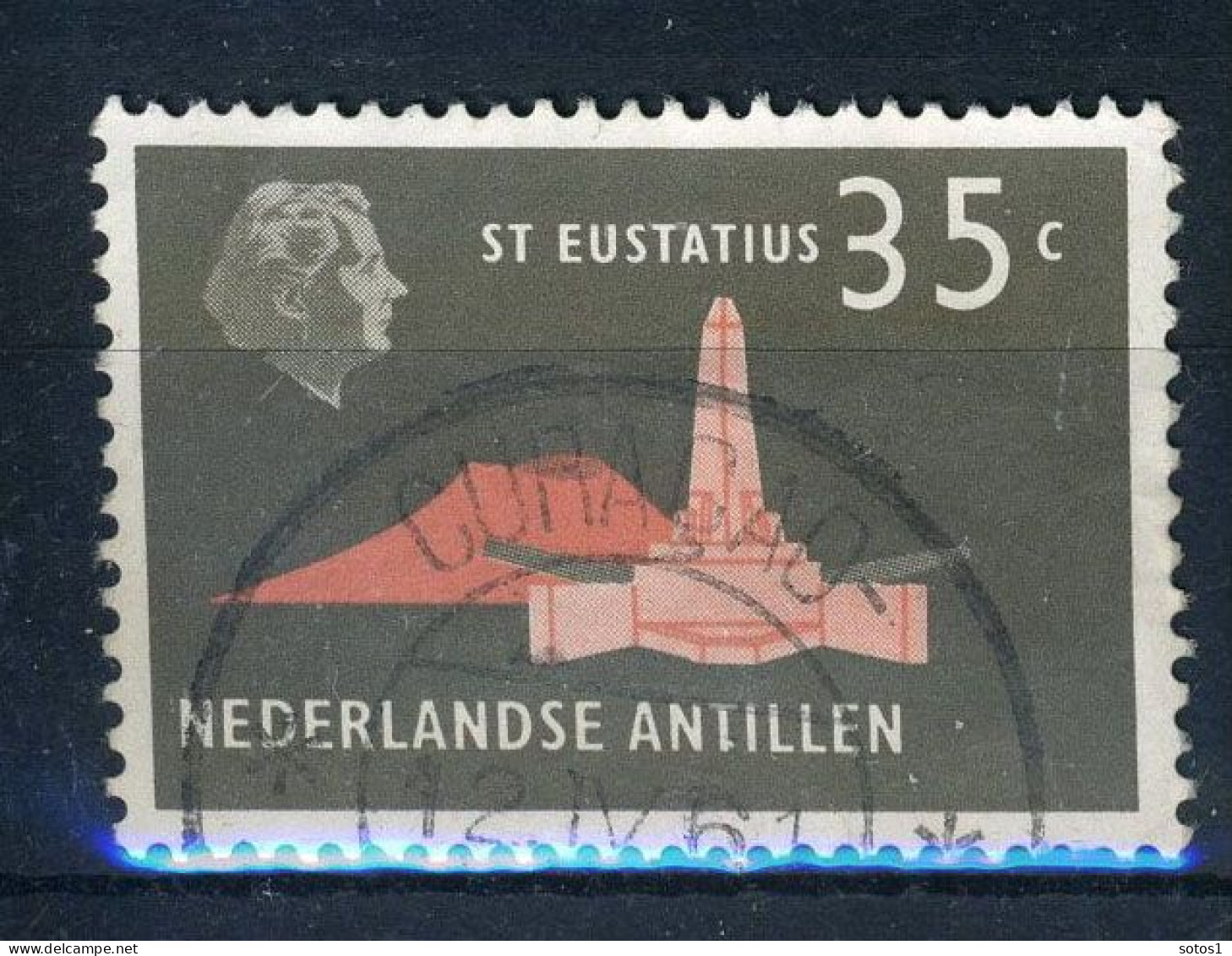 NL. ANTILLEN 284 Gestempeld 1958-1959 - Koningin Juliana  - Curacao, Netherlands Antilles, Aruba