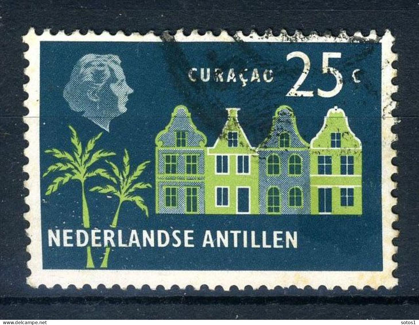 NL. ANTILLEN 282 Gestempeld 1958-1959 - Koningin Juliana  - Curaçao, Antilles Neérlandaises, Aruba