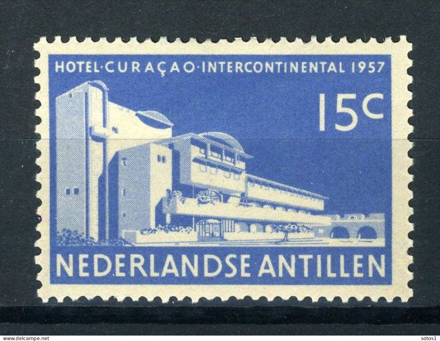 NL. ANTILLEN 269 MH 1957 - Opening Hotel Intercontinental Curaçao. - Curaçao, Antilles Neérlandaises, Aruba